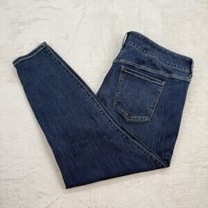 Torrid Womens Dark Wash Super Soft High Rise 3 Button Jegging Plus Size 22 Short